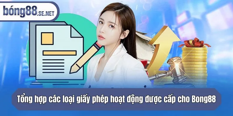 Tổng hợp các loại giấy phép hoạt động được cấp cho Bong88